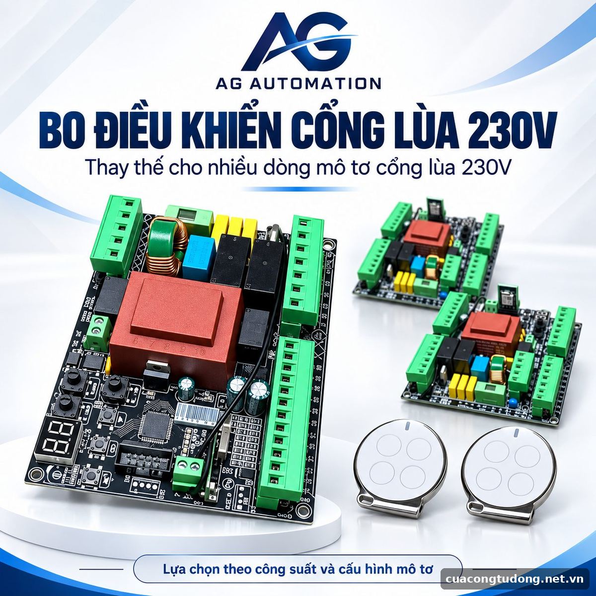 Bo điều khiển cổng lùa 230V AG – có sẵn tại kho AG