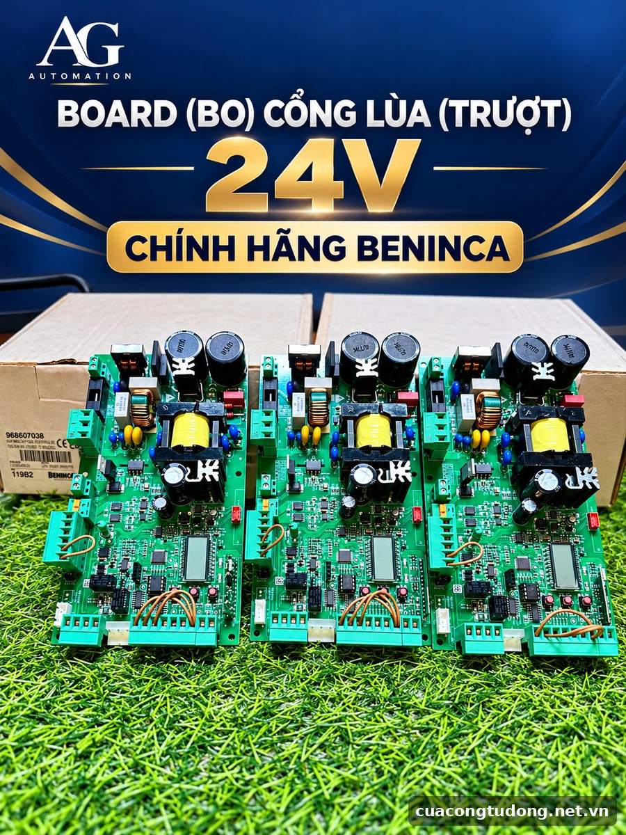 Board cổng lùa 24V Beninca chính hãng – có sẵn tại kho AG